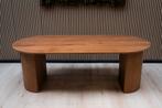 Tafel Plat Ovaal Eikenhout  Half Rond  200x100, Huis en Inrichting, Tafels | Eettafels, Nieuw