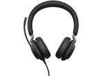 Jabra Evolve2 40 SE USB-A, MS Stereo (Zwart), Verzenden, Zo goed als nieuw