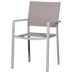 Fowl Eetstoel set van 2 Aluminium  Textileen Zand Exotan, Verzenden, Nieuw