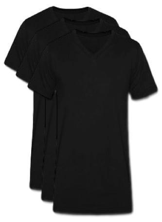 3 stuks Bonanza V-hals T-shirt - Zwart, Kleding | Heren, Ondergoed, Verzenden