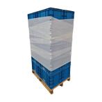 Stapelbak 600x400x400 blauw, gesloten bodem/wanden, gebruikt, Gebruikt, 40 tot 60 cm, 50 tot 75 cm, Bak of Kist