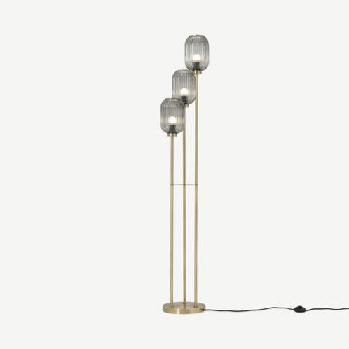 Briz staande lamp | grijs glas | MADE, Huis en Inrichting, Lampen | Vloerlampen, Nieuw, Verzenden
