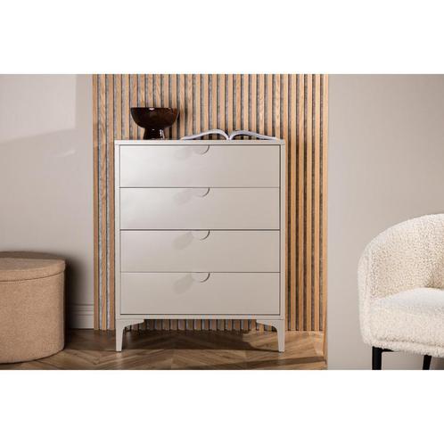 Molvo ladekast - 4 laden - beige - OUTLET B, Huis en Inrichting, Stoelen, Nieuw, Ophalen of Verzenden