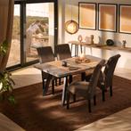 8 eetkamerstoelen met ergonomische zitvorm - bruin, Huis en Inrichting, Nieuw, Verzenden