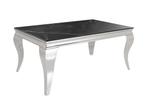 Salontafel MODERN BAROC0K 100cm chroom gesinterd steen -, Huis en Inrichting, Tafels | Salontafels, Ophalen of Verzenden, Nieuw