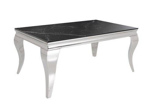 Salontafel MODERN BAROC0K 100cm chroom gesinterd steen -, Huis en Inrichting, Tafels | Salontafels, Ophalen of Verzenden