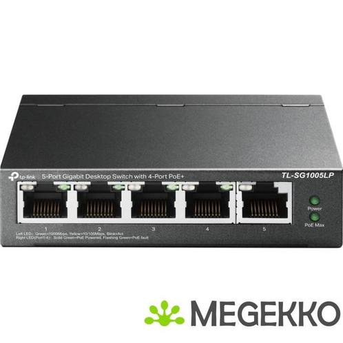 TP-LINK TL-SG1005LP Unmanaged PoE Zwart, Computers en Software, Netwerk switches, Nieuw, Verzenden