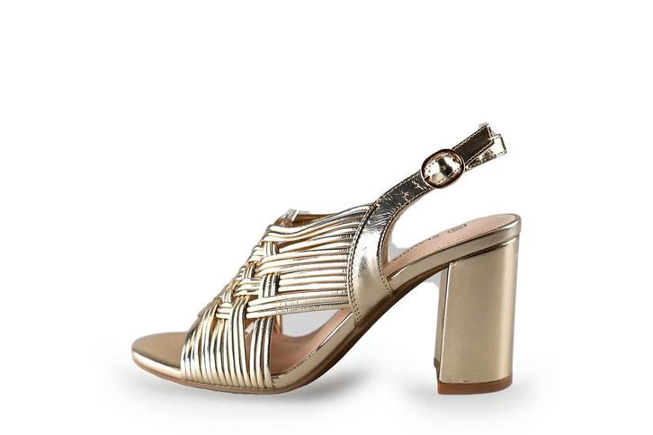 Claudia Ghizzani Slingbacks in maat 36 Goud | 10% korting, Kleding | Dames, Schoenen, Overige kleuren, Zo goed als nieuw, Verzenden