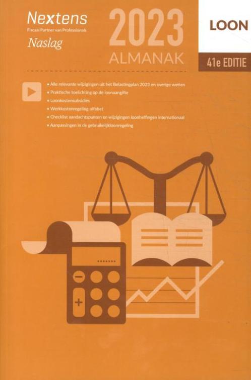 Nextens Loon Almanak 2023 9789035200197, Boeken, Schoolboeken, Zo goed als nieuw, Verzenden