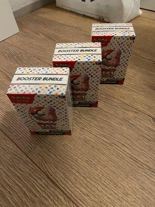 Pokemon Scarlet & Violet 151 3x Sealed Booster box -, Hobby en Vrije tijd, Verzamelkaartspellen | Pokémon