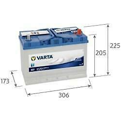 Varta Blue Dynamic G7 accu 12V 95Ah 306x173x205x225, Auto-onderdelen, Accu's en Toebehoren, Verzenden