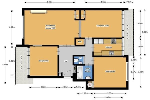 Appartement Van Alkemadelaan in Den Haag, Huizen en Kamers, Huizen te huur, Via bemiddelaar, Den Haag, Appartement