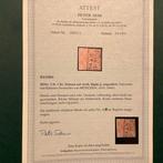 Beieren 1850 - 1 Kreuzer type II met fotocertificaat Sem -, Gestempeld