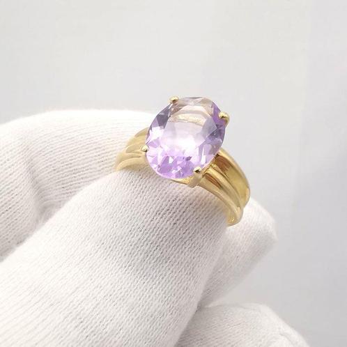 Ring - 18 karaat Geel goud - 6.00ct. tw. Amethist, Sieraden, Tassen en Uiterlijk, Ringen