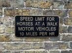 Snelheidslimiet voor paarden - Reclamebord - Gietijzer