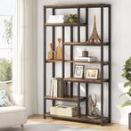Industriële Boekenkast Extra Hoog – 7 Lagen, 10 Planken, Huis en Inrichting, Kasten | Boekenkasten, Verzenden, Nieuw