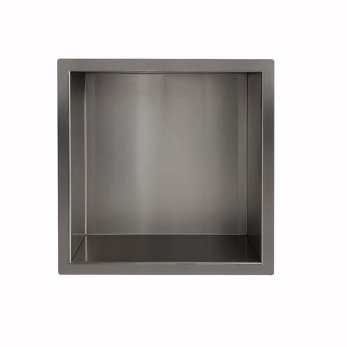 Inbouwnis BWS Sifo 30x30x10cm Gunmetal, Doe-het-zelf en Verbouw, Sanitair, Bad, Nieuw, Ophalen of Verzenden