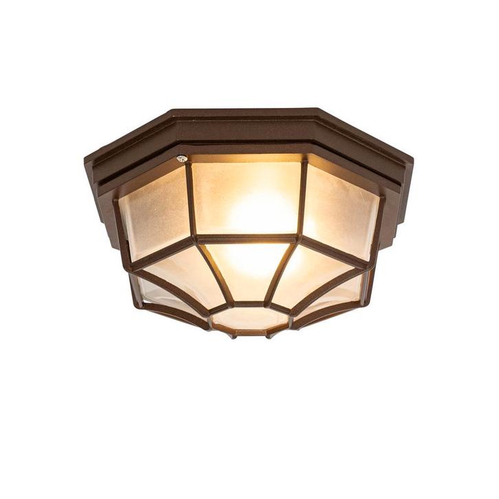 Landelijke plafondlamp roestbruin 26,5 IP44 - Bri, Tuin en Terras, Buitenverlichting, Nieuw, 50 tot 250 watt