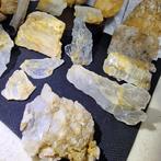 Verzameling natuurlijke kristalmineralen – calciet, kwarts,, Verzamelen, Mineralen en Fossielen