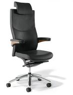 Viasit Toro luxe bureaustoel notenfineer Zwart notenfineer, Nieuw, Ophalen of Verzenden