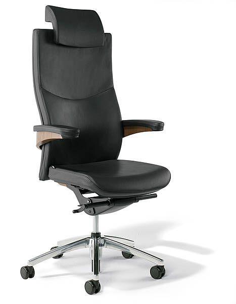 Viasit Toro luxe bureaustoel notenfineer Zwart notenfineer, Huis en Inrichting, Bureaus, Ophalen of Verzenden