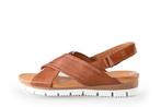 EBL8790 Sandalen in maat 39 Bruin | 10% extra korting, Kleding | Dames, Bruin, Verzenden, Sandalen of Muiltjes, Zo goed als nieuw