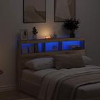vidaXL Hoofdbordkast met LED artisan 160x17x102 cm, Verzenden, Nieuw, Bruin, Hout
