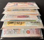 Wereld. - 5 x 100 different notes (500x) (Zonder