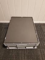 80x60x23 Kunststof bak met deksel, grijs, PP, vlakke, Doe-het-zelf en Verbouw, Overige Doe-het-zelf en Verbouw, Ophalen of Verzenden