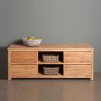 *WOONWINKEL* Tower Living Corona Hoog Tv-meubel Teak - 4 Lad, Huis en Inrichting, Kasten | Televisiemeubels, Verzenden, Nieuw