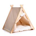Tipi Tent voor katten of kleine honden Ecru (Slapen & Wonen), Ophalen of Verzenden, Nieuw, Overige