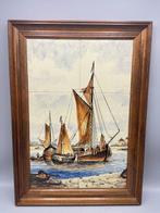 Tegel - Delfts Tegelplateau - 1950-1970 - Delfts Polychrome, Antiek en Kunst