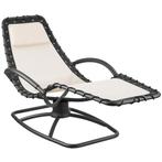 Ligstoel Toulon, ergonomisch, schommelfunctie - beige, Tuin en Terras, Verzenden, Nieuw
