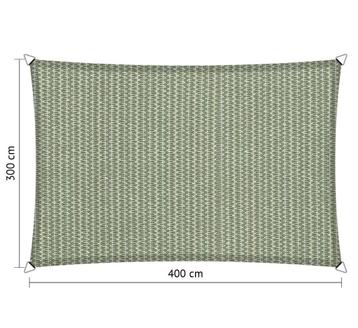 Schaduwdoek 3x4 rechthoek Moonstone green beschikbaar voor biedingen