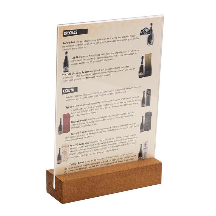 Menukaarthouder Hjalmar - Donker - 148 mm, Zakelijke goederen, Horeca | Meubilair en Inrichting