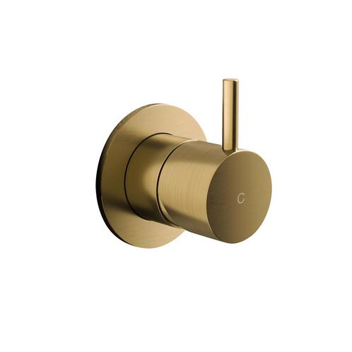 Inbouw Stopkraan Hotbath Cobber 1-hendel Geborsteld Messing, Doe-het-zelf en Verbouw, Sanitair, Kraan, Nieuw, Ophalen of Verzenden