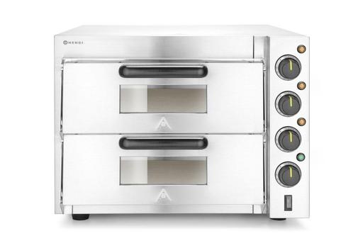 Hendi Pizza Oven - 2 Kamers Compact | Zilver | 230v/3000w |, Zakelijke goederen, Horeca | Keukenapparatuur, Nieuw in verpakking