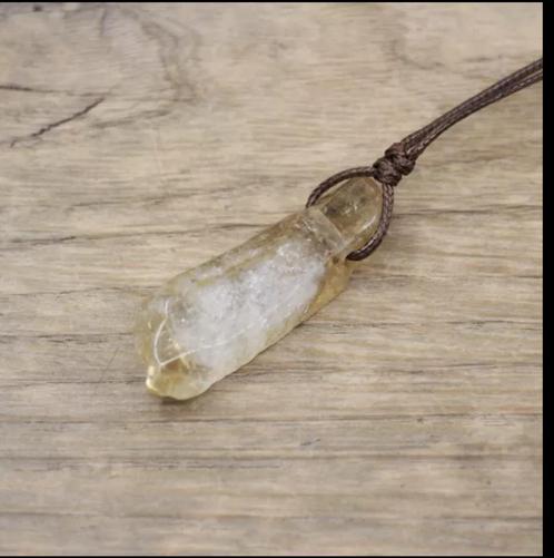 Handgemaakte citrien - citrine - hanger voor dames en, Sieraden, Tassen en Uiterlijk, Armbanden