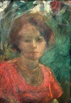 Angelo Landi (1879–1944) - Ritratto femminile, Antiek en Kunst, Kunst | Schilderijen | Klassiek