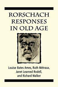 Rorschach Responses in Old Age (the Master Work Series).by, Boeken, Overige Boeken, Zo goed als nieuw, Verzenden