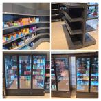 Veiling met spoed supermarkt stellingen en koelingen, Gebruikt, Koelen en Vriezen