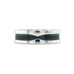 Zilveren Bvlgari ring Save the children 925, Sieraden, Tassen en Uiterlijk, Ringen, Verzenden, Zo goed als nieuw, Zwart, Zilver