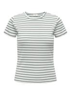 SALE -23% | JDY Shirt groen/wit | OP=OP, Kleding | Dames, T-shirts, Nieuw, Verzenden