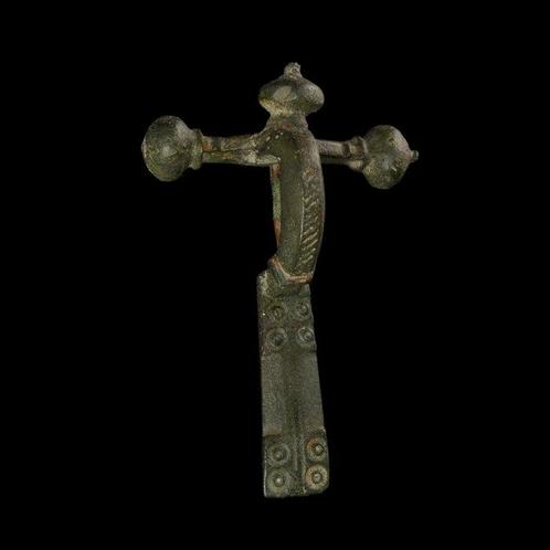 Oud-Romeins Kruisboogfibula, groot formaat (Zonder, Antiek en Kunst, Antiek | Overige Antiek