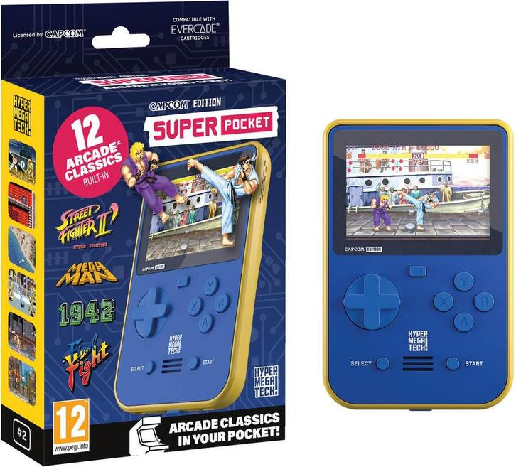 Capcom - Super Pocket gaming handheld - 12 games - USB-C, Spelcomputers en Games, Spelcomputers | Overige, Verzenden