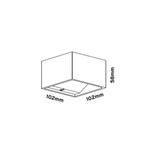 Opbouwspot AquaSplash Robin 10.2x10.2 cm met Gouden Glare, Ophalen of Verzenden, Nieuw