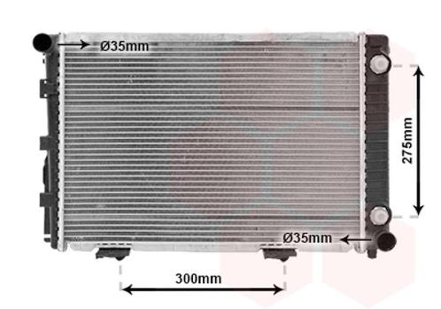 RADIATOR VOOR MERCEDES BENZ W124 1985-1995 1245000503, Auto-onderdelen, Airco en Verwarming, Nieuw, Ophalen of Verzenden