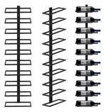 Zwart Metalen Wandwijnrek – Wijnrek Wandhouder voor 10 Fless, Huis en Inrichting, Verzenden, Nieuw