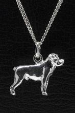 Zilveren Rottweiler ketting hanger - groot, Sieraden, Tassen en Uiterlijk, Verzenden, Nieuw