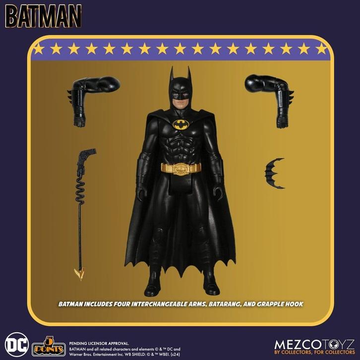 Batman (1989) 5 Points Action Figure Batman 9 cm, Verzamelen, Film en Tv, Nieuw, Ophalen of Verzenden